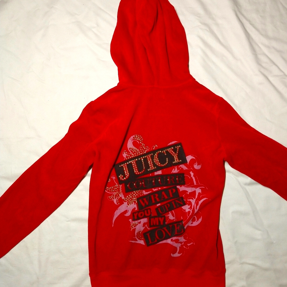 Juicy couture velour zip up